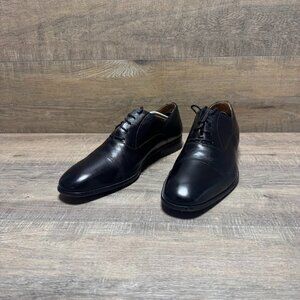 Magnanni Toledo Cap Toe Black Leather Oxford Shoes Men's Size 13
